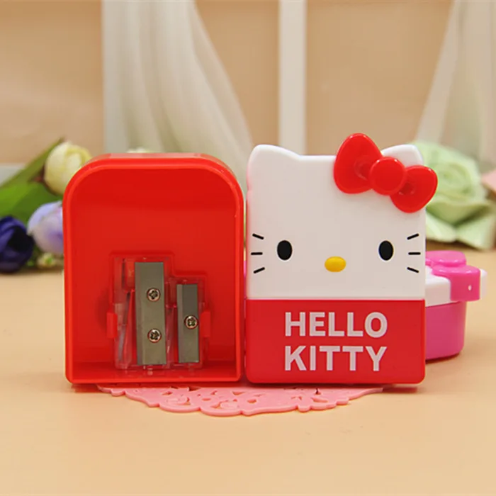 KEYROAD Kitty Cat Pencil Sharpener With Container - 1 Piece Plastic & Steel Blade Sharpener For Kids - View #11