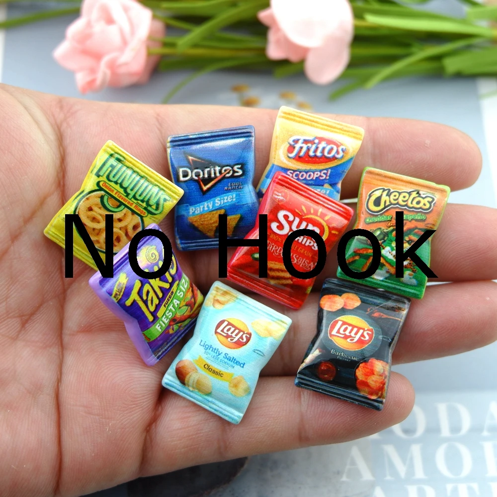 Kawaii Potato Chips Charm Set for DIY Jewelry Crafting and Accessories