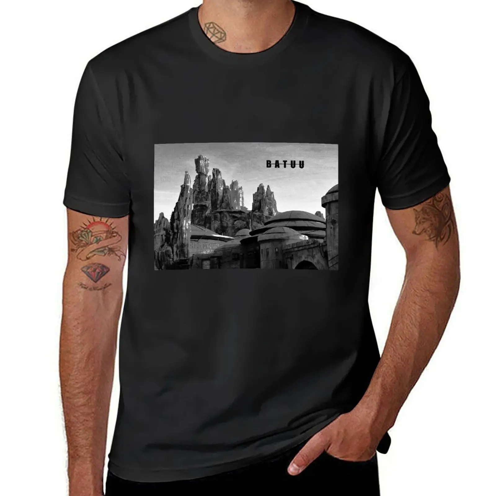 Batuu landscape A T-Shirt sports fans anime clothes Men's clothing