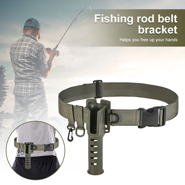 Adjustable Waist Fishing Rod Holder Fishing Rod Pole Inserter Portable Belt  Rod Holder Fishing Gear Tackles