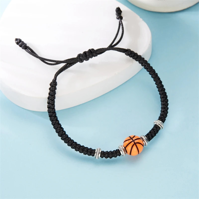 Pingyongchang Wooden Sports Ball Bracelet – Adjustable Stretch Bracelet For Women & Men, Gift