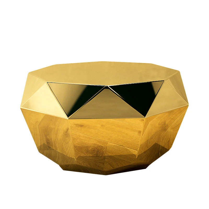 

Light Luxury Stainless Steel Diamond Tea Table Modern Creative Fashion Living Room Hotel Sales Department Sample Room