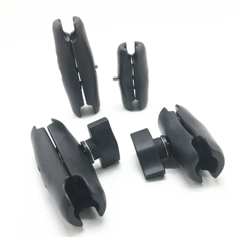 65mm or 95mm Double Socket Arm For 1 Inch Ball Bases For Gopro Camera Bicycle Motorcycle Phone Holder Ram Mount
