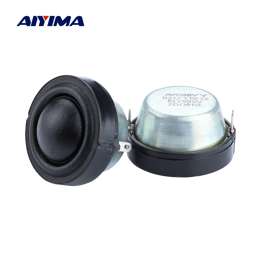 Aiyima 2 Pcs Altoparlante Tweeter Da 1.25 Pollici 4 Ohm /8 Ohm 50W 34 Mm Driver Magnetico Cobalto Treble Mini Casa Portatile Fai Da Te Per Auto