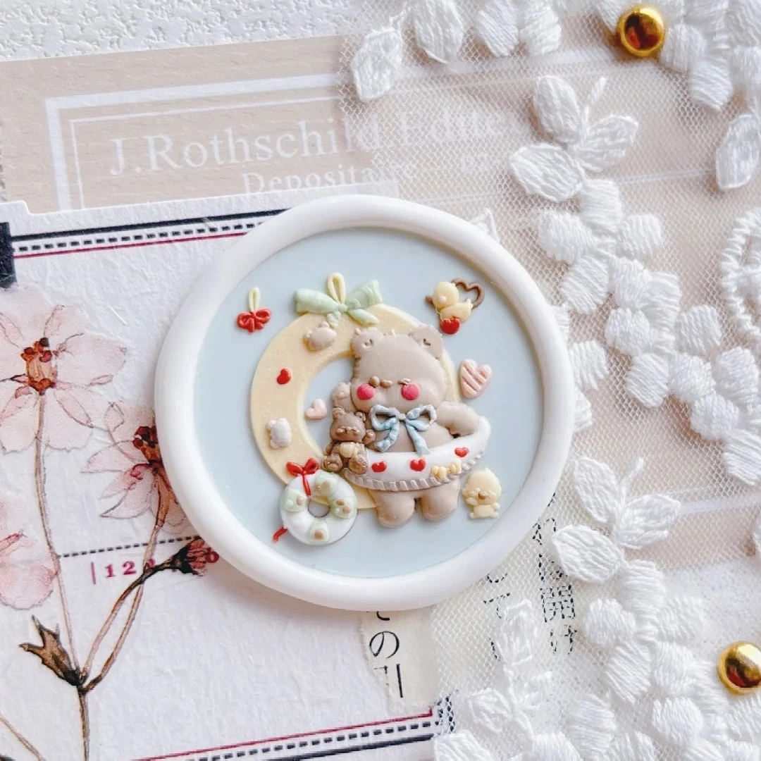 Children's Diy Stamp Fire Seal Strawberry Conch God Of Love Relief Pillow Cube Sugar Engraved Seal Brass Head Envelope