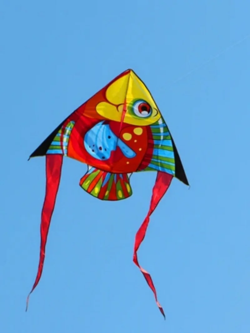 

free shipping new fish kites flying children kites outdoor toys ripstop nylon kites eagle kites inflatable toys Power kite Kite