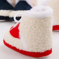 Baywell Baby Boots Newborn Winter Plush Snow Booties for Infant Boys Girls Soft Comfortable Lace Up Warming Shoes 6