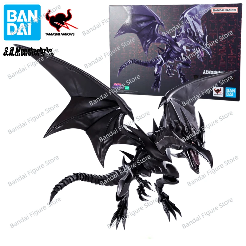 

Оригинальная фигурка Bandai S.H.Monsterarts SHM Yu-Gi-Oh Red-Eyes Black Dragon аниме, игрушка, подарок, модель, коллекция, хобби