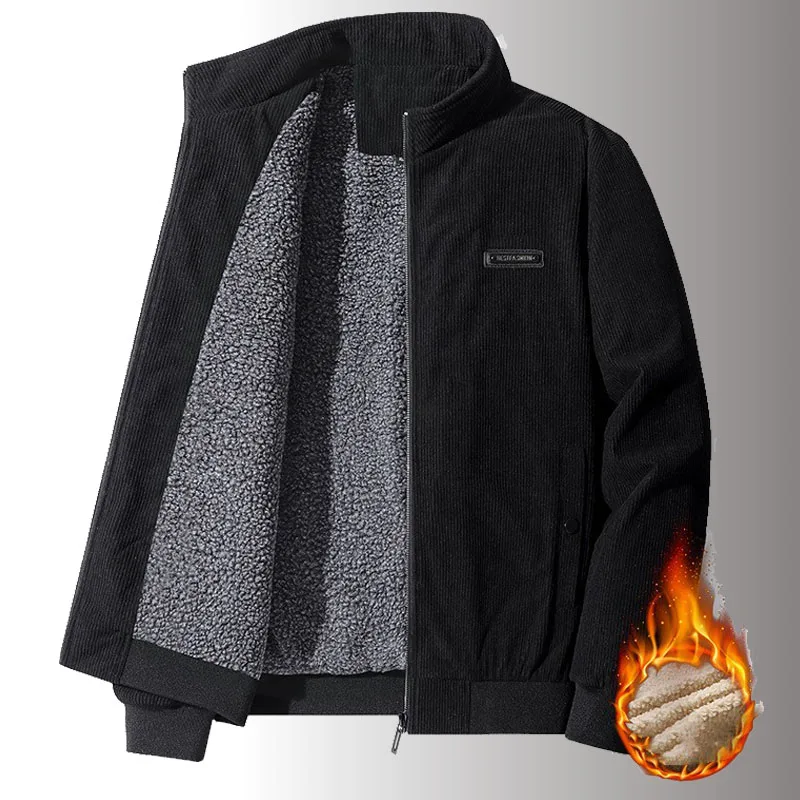 

Winter Bomber Corduroy Jacket Men Air Force Pilot Warm Outwear Coats Male Autumn Windbreaker Army Tactical Fleece Parkas