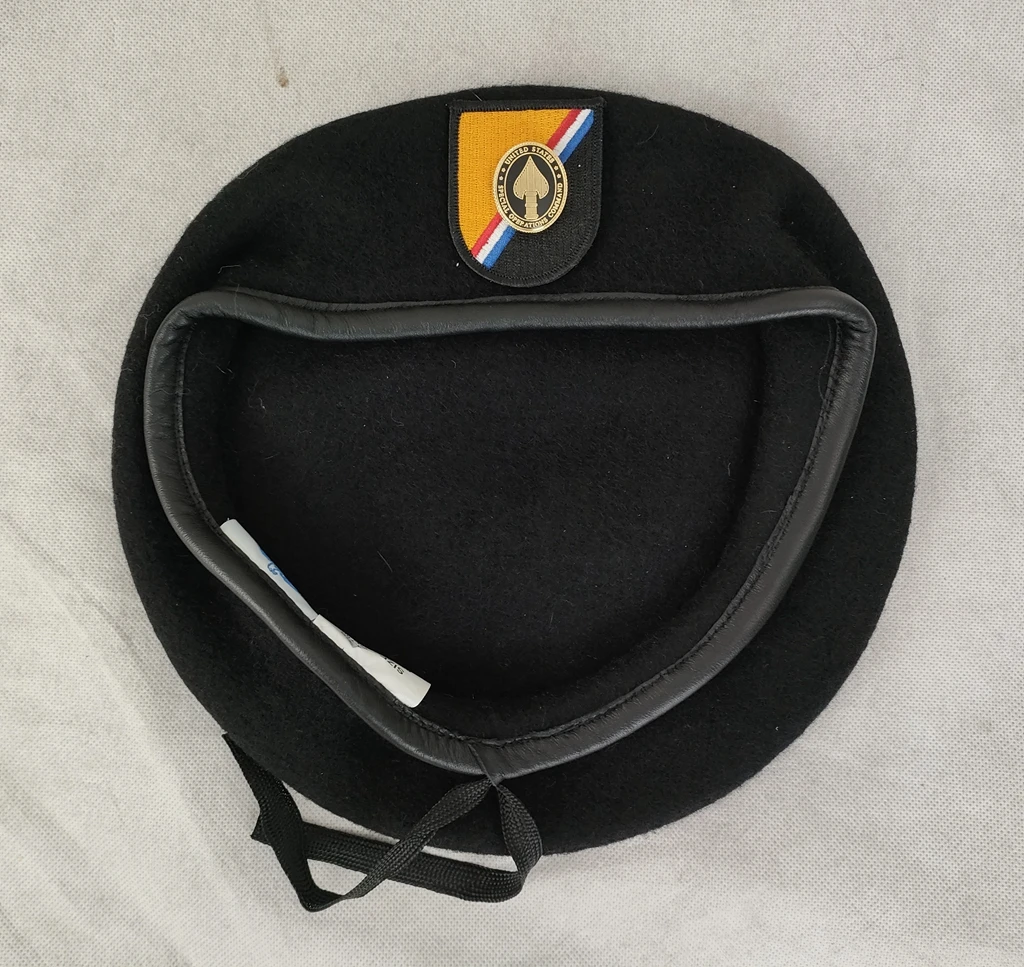 Us Army Special Operations Command Black Wool Beret Officer Insignia ...