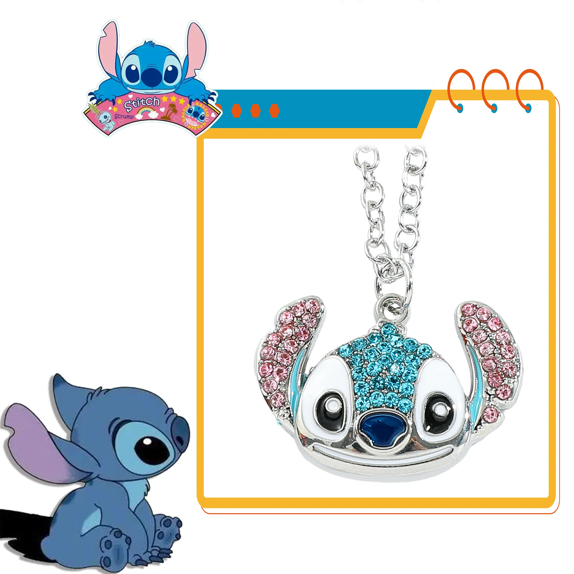 Disney Stitch Spielzeug für Frauen und Mädchen, Cartoon-Design, gefüllt mit Strasssteinen, süß, Geburtstagsgeschenk