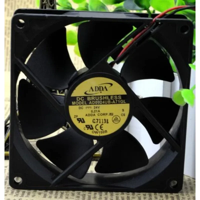ADDA AD0924UB-A71GL  CPU 선풍기, 24V 0.21A 9cm 9025, 2 와이어 주파수 변환기 선풍기 90X90X25mm