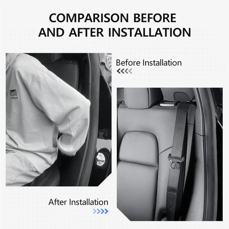 Rear Seat Safe Belt Guide Limiter For Tesla Model Y HW4.0 Car Accessories