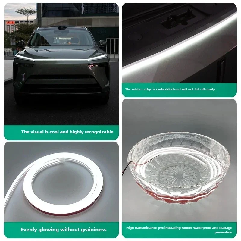 Front Bumper Middle Grille Through Light Modified Day Running Light Decorative Light for GWM Wey 07 Intelligent Driving 2025 detail image 5