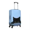 Cute Black Cat Suitcase Cover Holiday Animals Print Useful Luggage Case Business Protection 3
