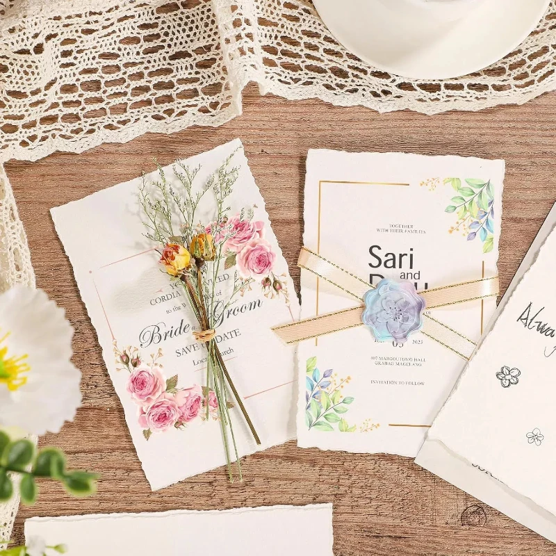 Deckled Watercolor Paper Sheets 5