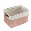 Linen Storage Box, Linen Toy Storage Basket, Foldable Storage Basket, Hand-held Fabric Storage Box, Miscellaneous Storage Basket 5