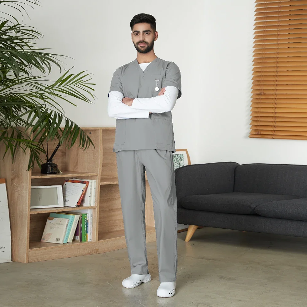 Pet Shop Veterinary Work Medical Uniform Set Unisex Dental Clinic Clinical Nurse Two-piece Scrubs Clothes medical uniform
