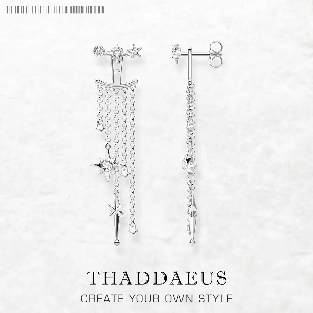 Drop Earrings 925 Sterling Silver for Women