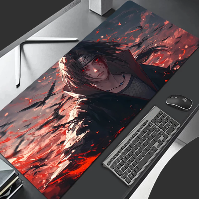 Mouse Pad Non-Slip Rubber mousepads Game player notebook computer Pad table mat PC carpet N-NARUTOS Uchiha Itachi Mousepad XXL 5