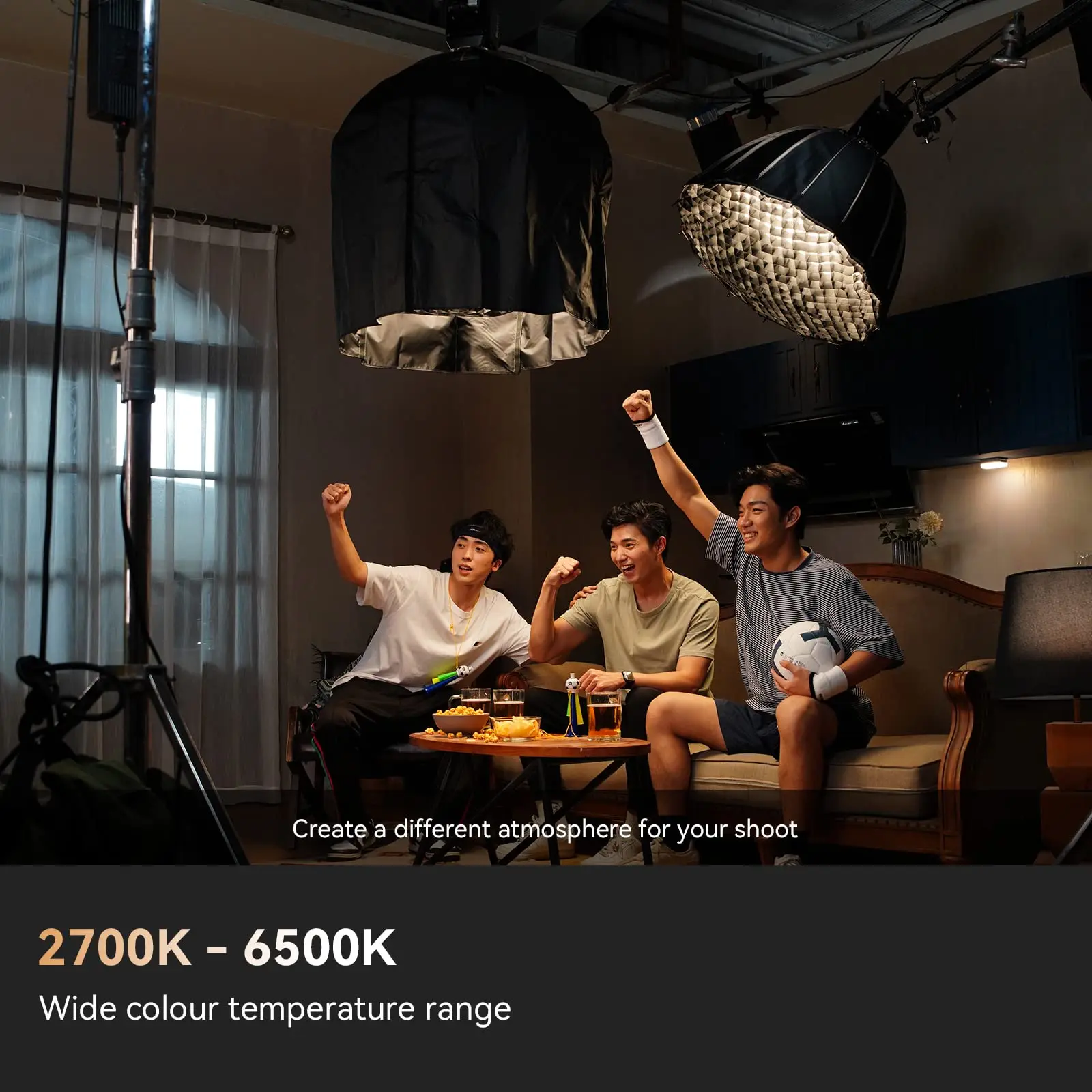 SmallRig-RC450B COB LED 비디오 라이트, 121000Lux 사진 비디오 조명, Smallgogo 응용 제어-3976
