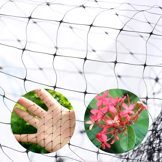 Fekete Anti -Madárvédelem Nettó Háló Kerti Növényhálózat Védje A Növényeket És Gyümölcsfákat Madarak Szarvas Baromfi Legjobb Kerítés - Image 6