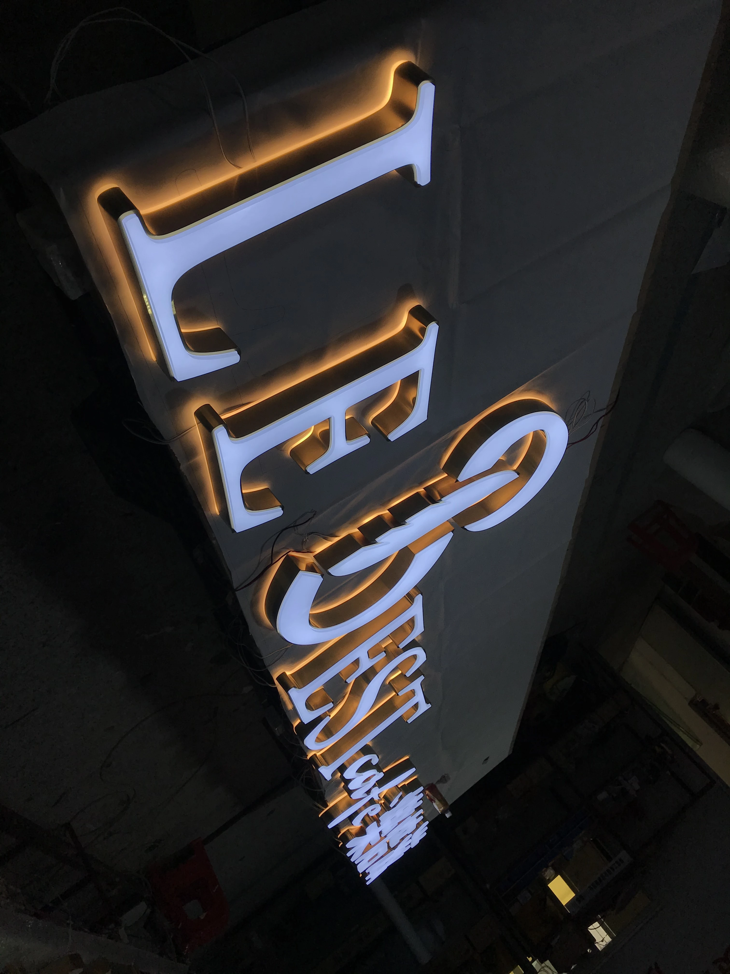 인테리어 비즈니스 브랜딩 간판 3d 로고 벽 장식 아크릴 편지 사무실 로비 사인