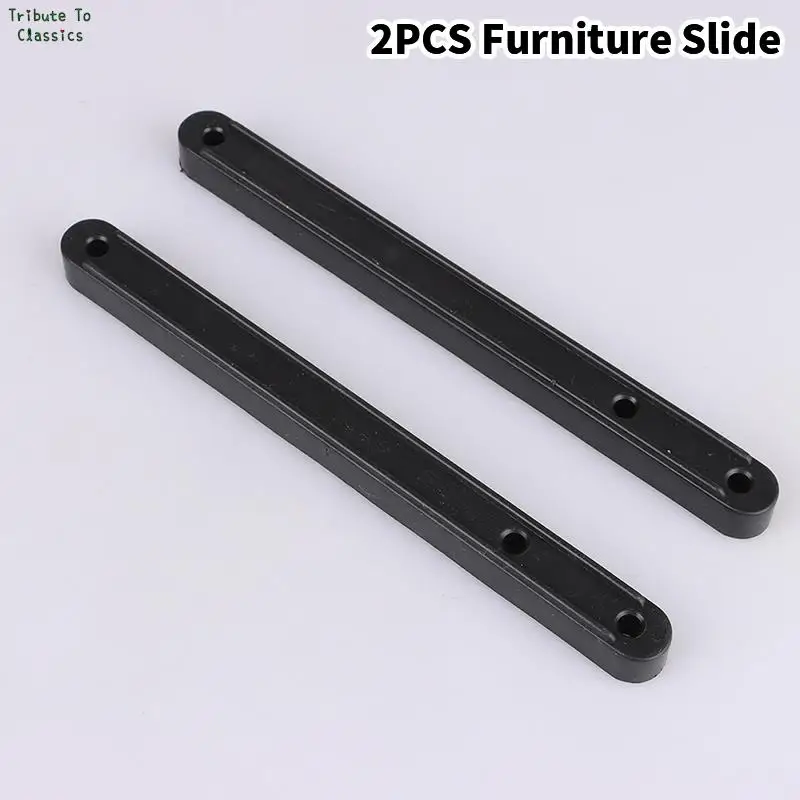 180/235/298mm 2 Items Plastic Slides Keyboard Cabinet Cupboard Drawer Runners Drawer Slide Buffer Furniture Slide drawer slides