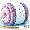 100g Rainbow Woollen Yarn New Soft Hand Woven Cake Yarn Hat Scarf Sweater Dyeing Crocheting Fancy Blend Yarn 4