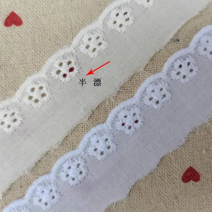 Cotton Fabrics Lace 5 Meters Women's Clothing Collar DIY Lace Trim Embroidered Fabrics Lace Fabric Lace Sewing Supplies Lace Sewing Accessories Lace Accessories Lace Garment Accessories Clothing Craft Accessories Clothing Accessories Lace Decoration