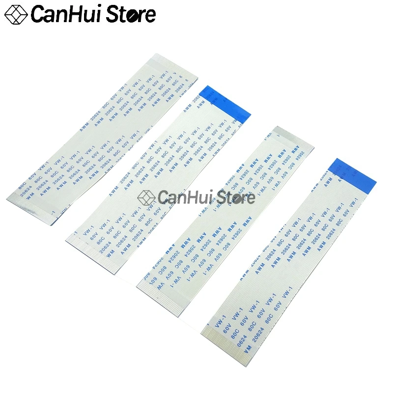 10Pcs 0.5MM FPC FFC Flexible Flat Cable A/B Type 50-300mm 10-60PIN