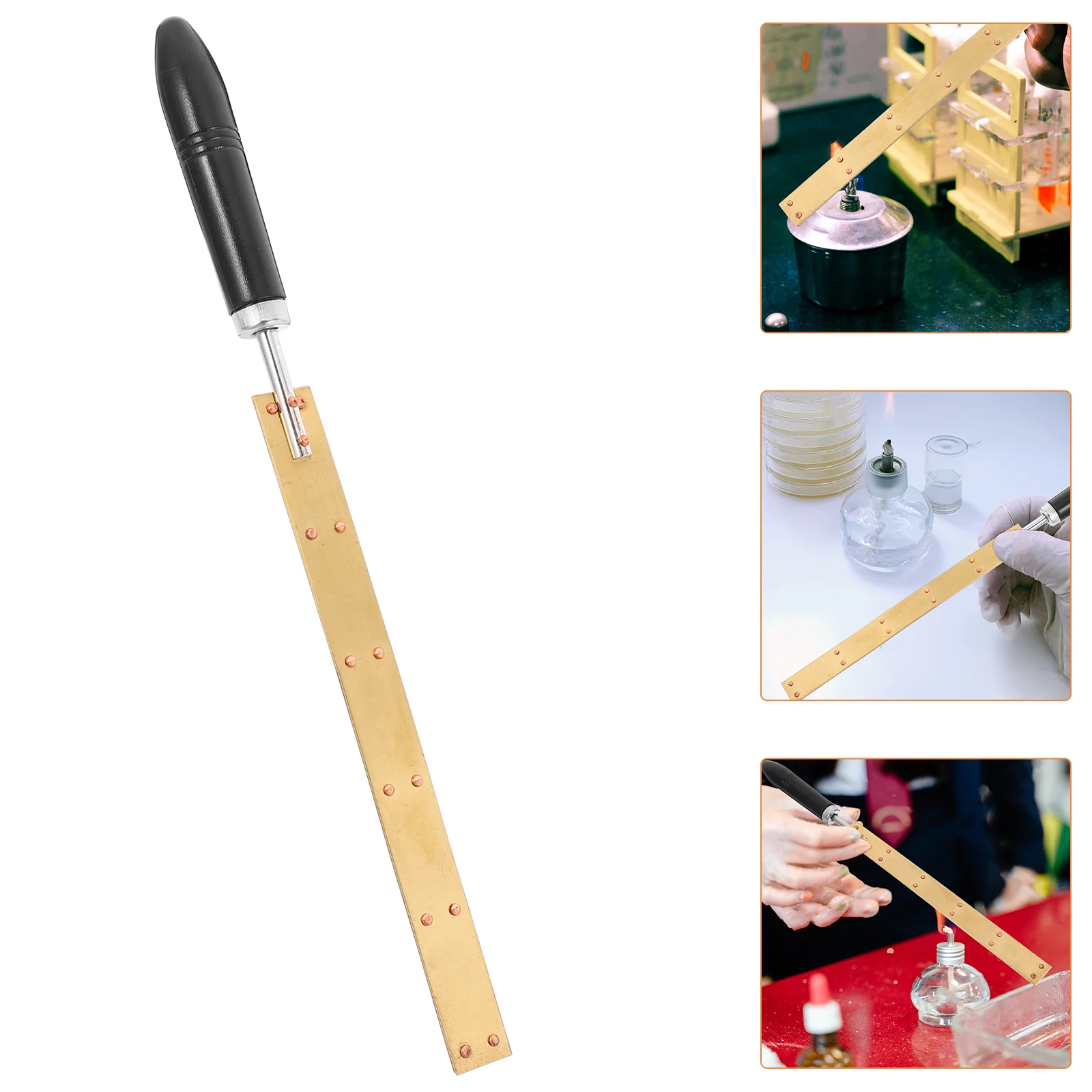 Bimetallic Strip Handle Thermal Expansion Teaching Aids Physics Lab Copper Iron Sheets Experiment Tools Educational Supplies