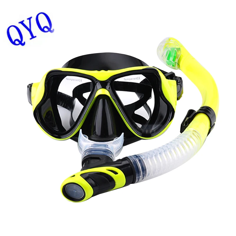 Professional underwater diving mask scuba diving goggles all-dry Snorkel mask snorkeling equipment