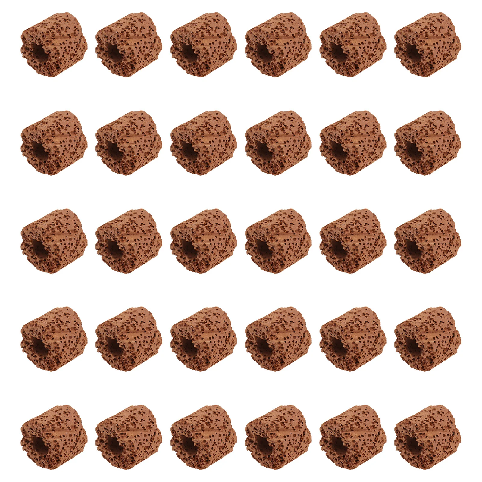 Aquatic Planting Ring Ceramics Tools Water Fixed Ring Filter Aquarium Weights Pottery Gravity 30 Pcs