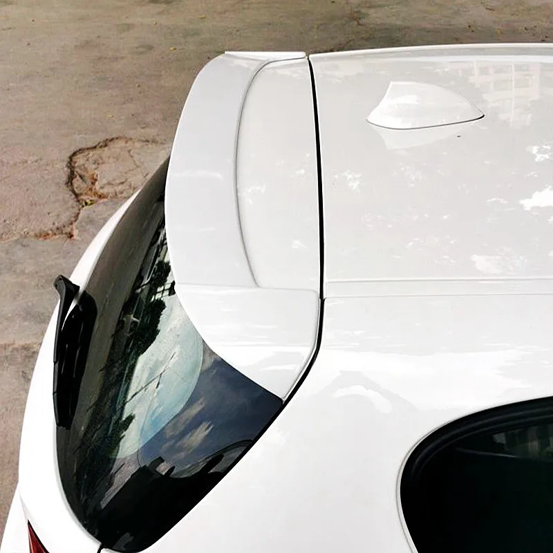 Auto Spoiler Voor BMW 1 Serie E87 E81 Voor Hatchback 116i 120i 118i 2004-2012 Achterklep Dakspoiler Wing ABS Zwart Carbon Auto-accessoires Achterspoiler(Silvery