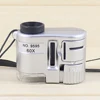 Portable 60X Handheld Magnifying Glass Mini Pocket Microscope Loupe Currency Detector Jeweler Magnifier With LED Light 6