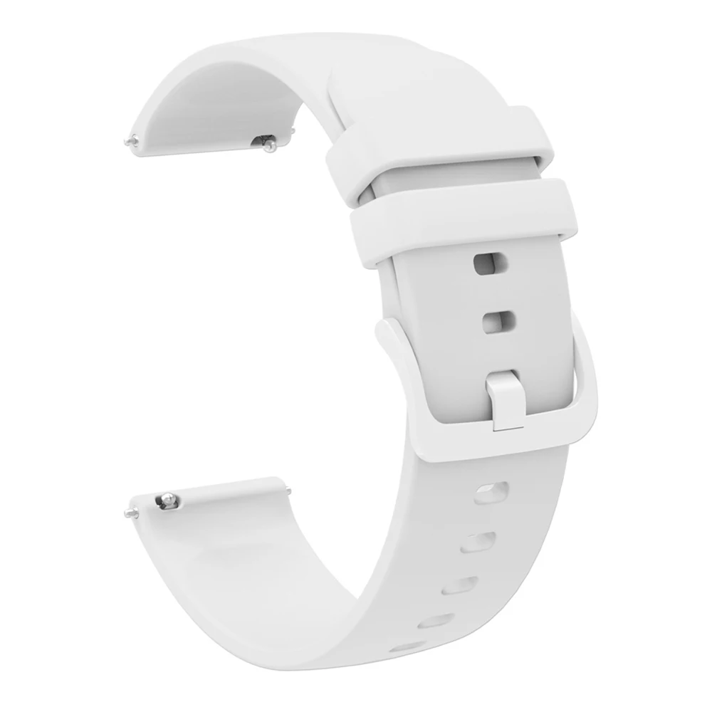 Premium 18mm Silicone Watch Band with Metal Strap
