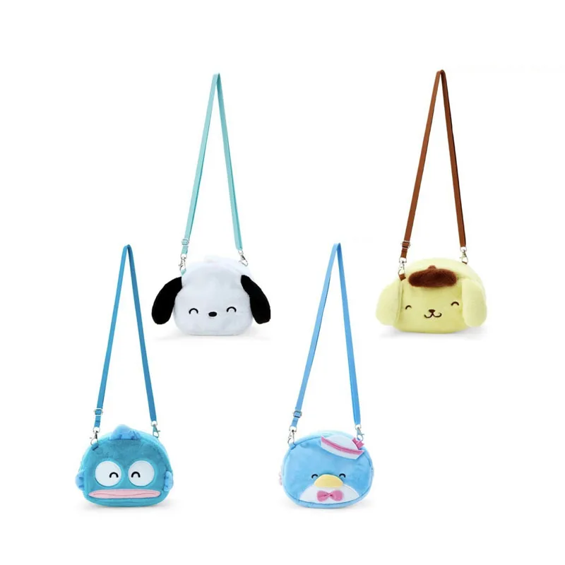 

Kawaii Pochacco Cartoon Embroidery Crossbody Bag Student Anime Sanrio Girl Heart Cute Multifunctional Plush Shoulder Bag