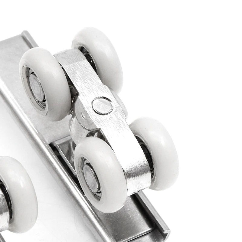 2pcs/set Sliding Door Roller Hardware Slide Doors Pulley Double-Wheel Slide Shower Door Roller Bearing Wheel Runners Replacement