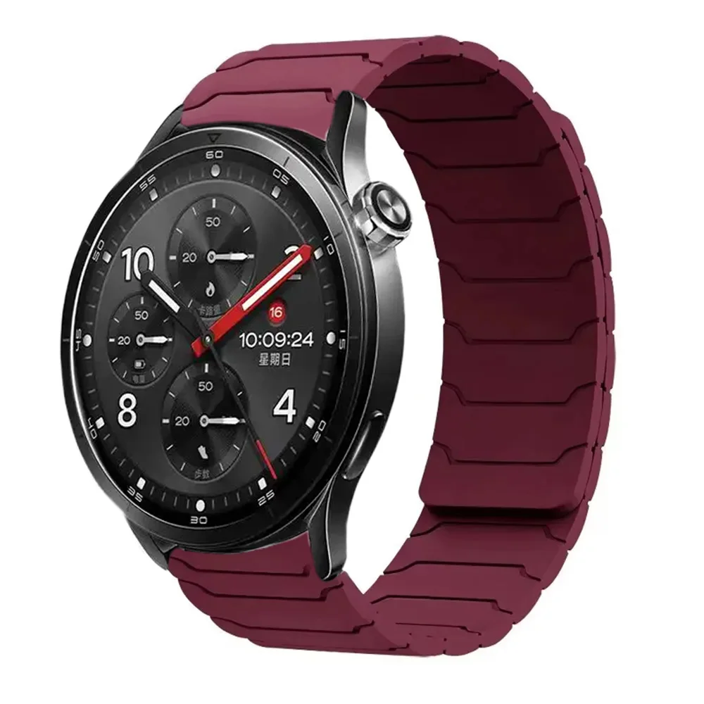 Magnetic Silicone Waterproof Watch Strap Bracelet - Universal Fit, 20MM/22MM