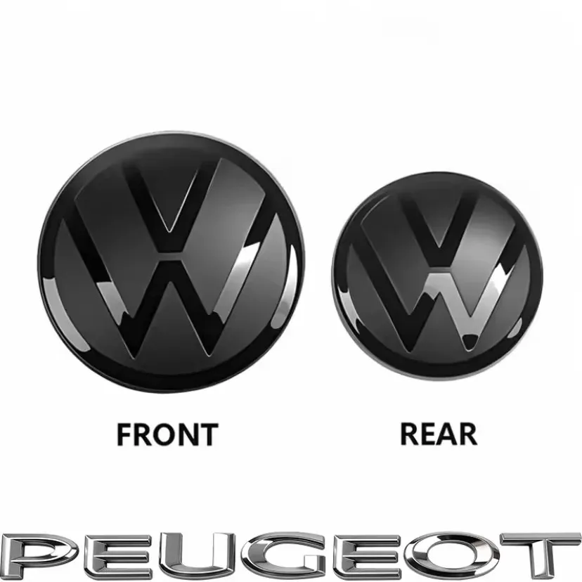 자동차 앞 그릴 및 뒷 트렁크 뚜껑용 엠블럼, VW 폴로 골프 MK6 MK7 파사트 티구안 CC T 호환