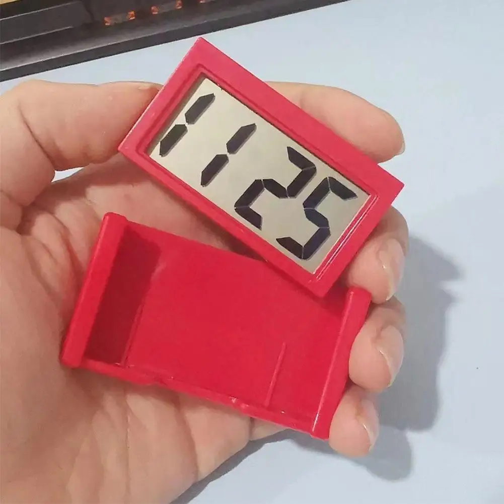 Car Electronic Clock Dashboard Time Electronic Digital Display Car Clock Self Adhesive Simple Digital Clock Car Accessories - 3