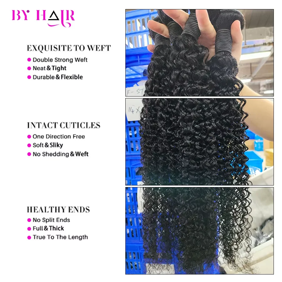 12A Mongolian Hair Kinky Curly Hair Bundles 1/3/4 PCS Hair Extensions Burmese Curly Hair Bundles Remy Hair Hair Jerry Curly Hair 5