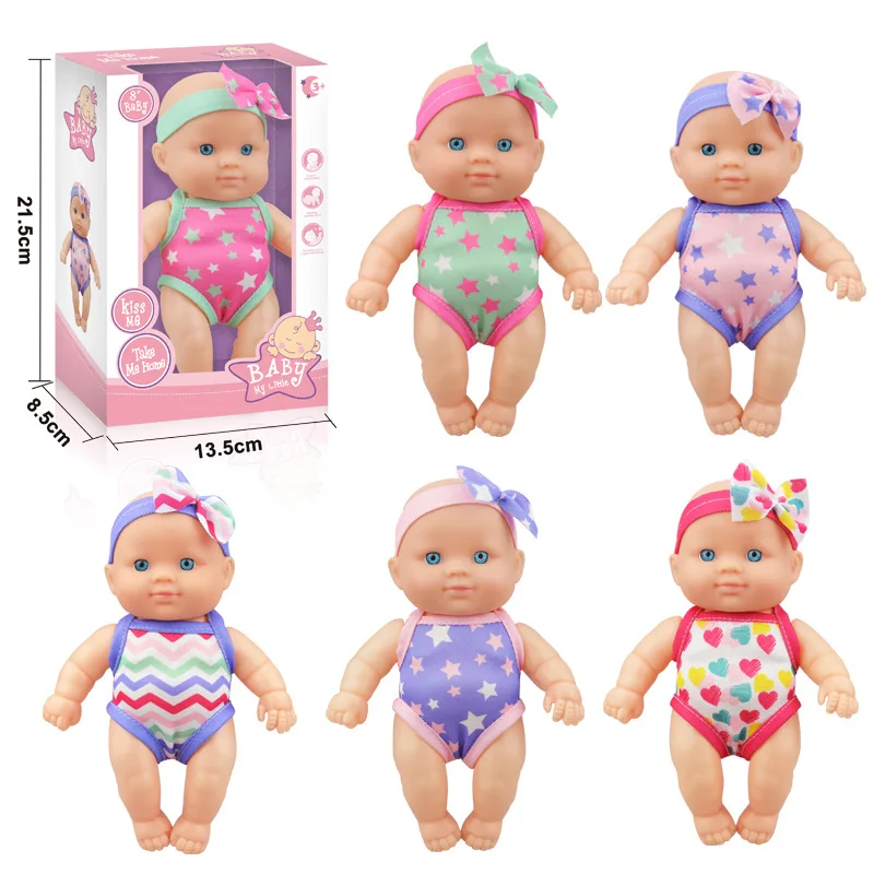Simulation Reborn Dolls Baby Dress Up Soft Rubber Silicone Doll For Girls Toddler Kids Birthday Gift 2