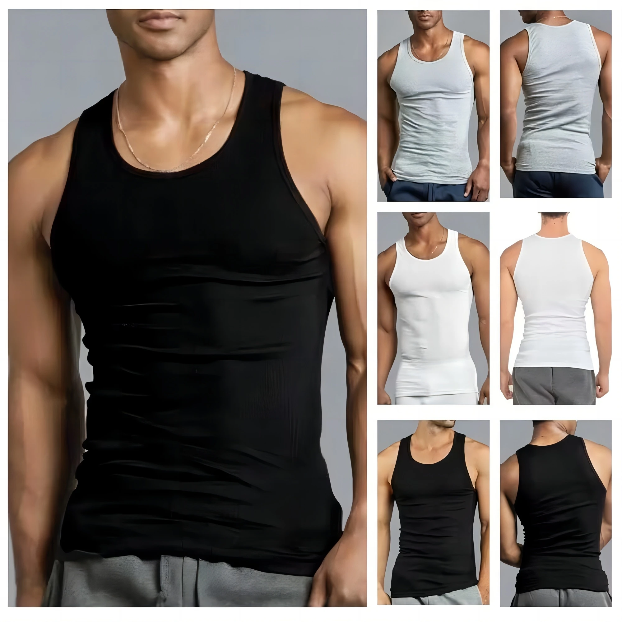 1/2/3 PCS M-3XL Men's Vest Cotton Gym Vest Fitness Bodybuilding Breathable Tops Men Bodybuilding Tank Top Gym Clothing Sport cotton vest sports sleeveless vest cotton sleeveless t shirt