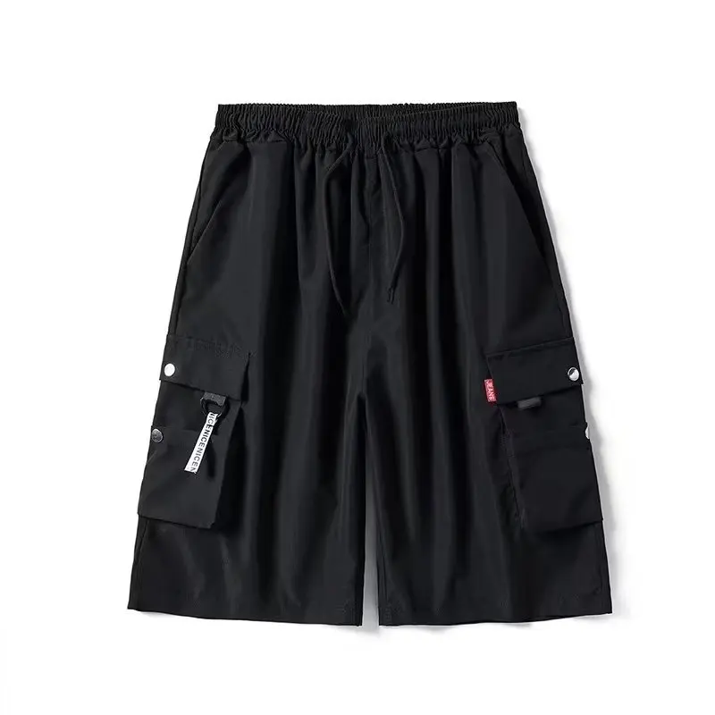 Work clothes shorts, men's multi pocket, medium shorts, summer thin and loose cropped pants 5