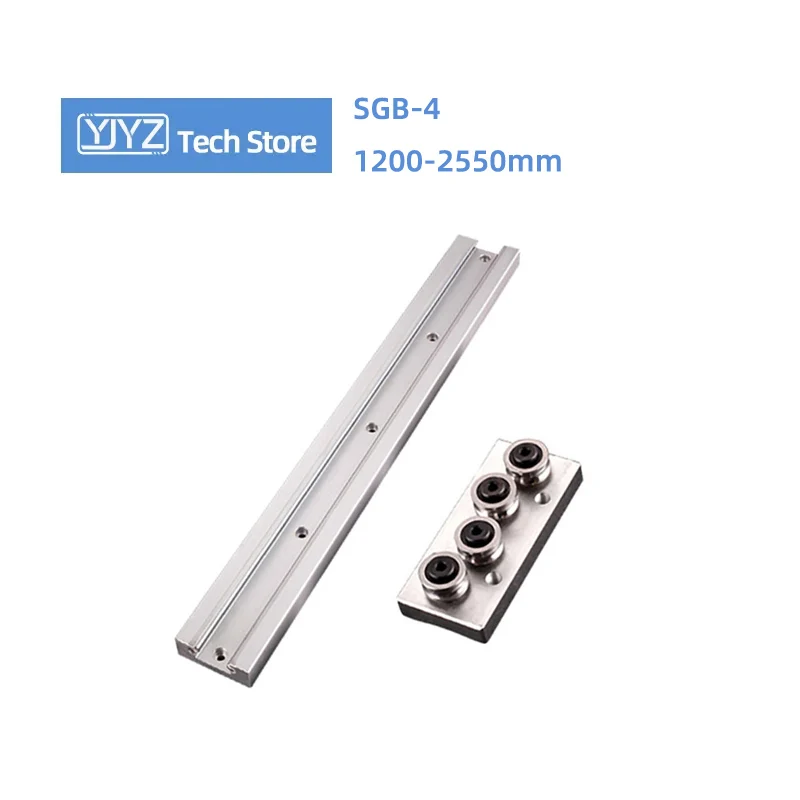 

1PC Built-In Dual-Axis Rail Linear Guide SGR10/15/20/25/35/15N/20N+1PC SGB-4 Wheel Slider High Precision Length 1200mm-2550mm