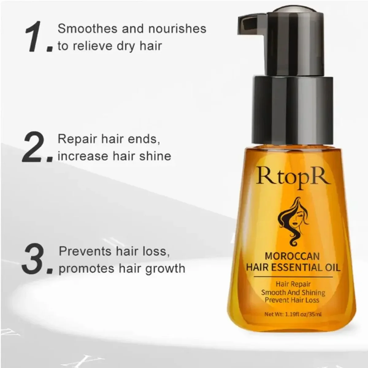 Moroccan Hair Essential Oil Repairing Dry Damaged Serum Blends Hair Loss Prevention Make Shiny Soft Portable Suitable