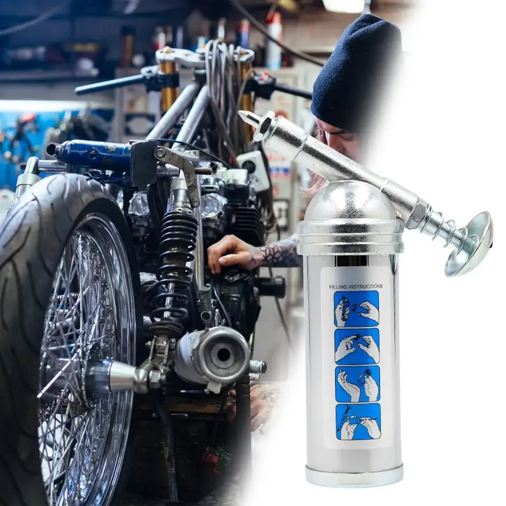 80cc Capacity 1000psi High-Pressure Oiler For Bicycle Motorbike Cycling Mini Grease Guns Machine Single Hand Pump Operation Tool