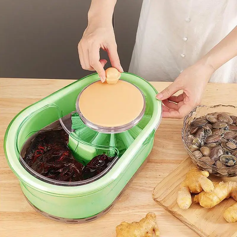 Fruit Spinner And Strainer Portable Rotating Veggie & Salad Spinner And Dryer Manual Lettuce Washer Kitchen Cleaning Drainer